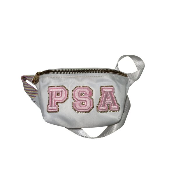 Juicy Couture /Stoney Clover White Fanny Pack‎ with PSA Bejeweled Patches - Picture 4 of 11